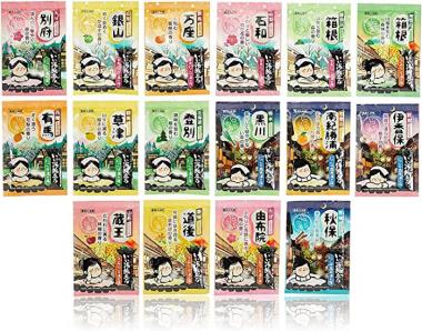 Japanese Bath Salt Hakugen Earth 48 Packets,16 Types 42.33oz (1200g)