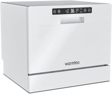 Comfook Compact Dishwasher Big Capacity Countertop Dishwasher with 5 Washing Programs, Portable Dishwasher with 6 Place Setting Rack and Silverware Basket for Party, Apartments, Dorms, RV, Boats