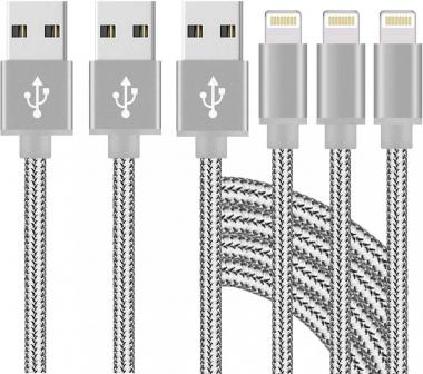 Long jPhone Charger 3PCS jPhone Cable MFi Certified 10FT Nylon Braided USB Cable High Speed Data Sync Transfer Cord Compatible with jPhone 14/13/12/11 Pro Max/XS MAX/XR/XS/X/8/7/Plus/6/SE