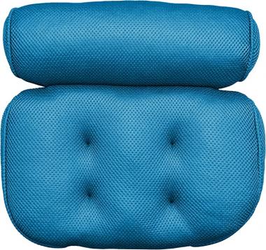 Yogibo H2O Bath Pillow for Tub, Neck, Back Support Headrest Pad, Luxury Bathtub Spa Head Pillows, Comfortable Supportive, 13.25" L x 14.5" W, Blue