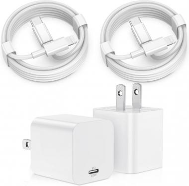 iPhone 14 13 12 Fast Charger,【Apple MFi Certified】 2-Pack 20W Type C Fast Charger Block with 6FT 10FT USB C to Lightning Cable Compatible with iPhone 14 13 12 11 Pro Max Plus Mini XS XR X iPad AirPod