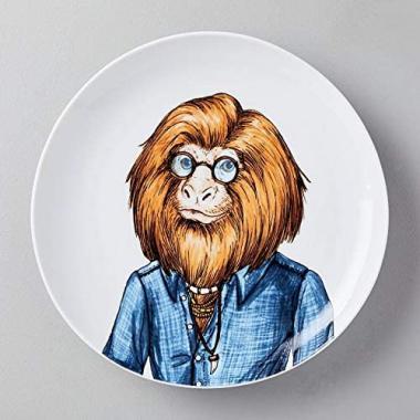 West Elm Tamarin Animal Salad Plate- Each