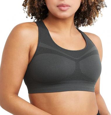 Champion Women's Sports Bra, Infinity Racerback, Moderate Support, Seamless Sports Bra for Women