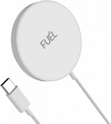 Fuel - 15W Magnetic Wireless iPhone Charger with 5 ft Built-in USB C Cable, MagSafe Charger/Charging Pad for iPhone 13/13 Pro / 13 Pro Max / 13 Mini/iPhone 12/12 Pro / 12 Mini