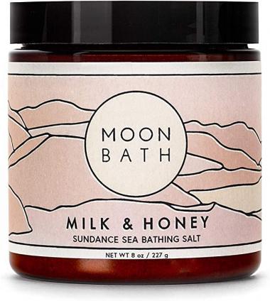 Milk + Honey Sundance Sea Bathing Salt | Bath Soak & Salt Scrub w/Frankincense, Lavender & Bergamot Essential Oil. Use to Relax, Soften Skin & Soothe Sore Muscles. Organic & Natural Body Care, 8 oz