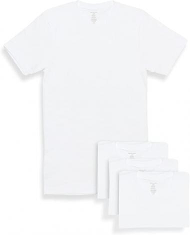 Van Heusen Men’s Undershirts – Soft Breathable Crew Neck T-Shirts (4 Pack)