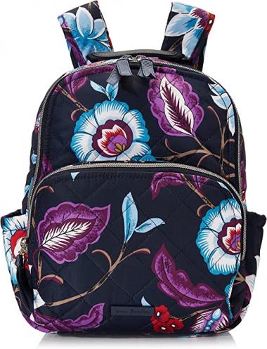 Vera Bradley womens Performance Twill Small Backpack Bookbag, Mayfair in Bloom, One Size US