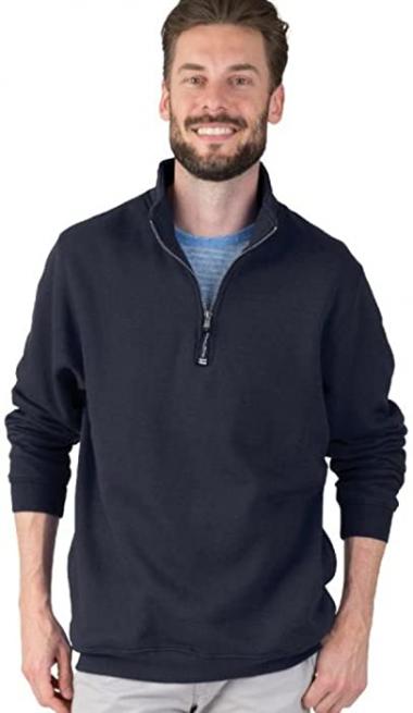 Charles River Apparel Men's Crosswind Quarter Zip Sweatshirt (Regular & Big-Tall Sizes)