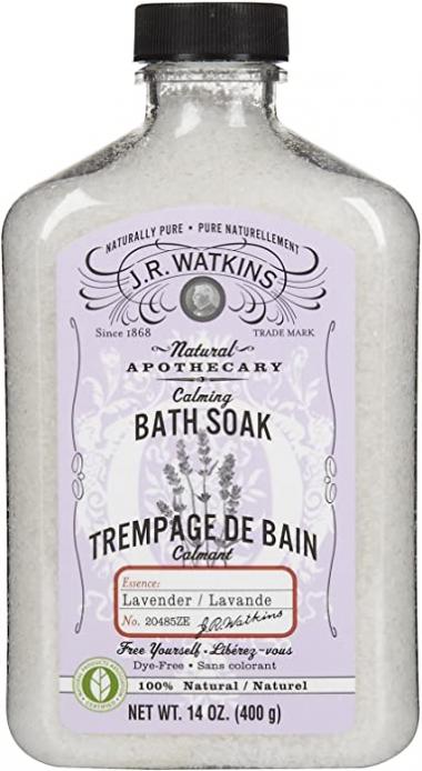 J. R. Watkins Calming Lavender Bath Soak-14 oz.