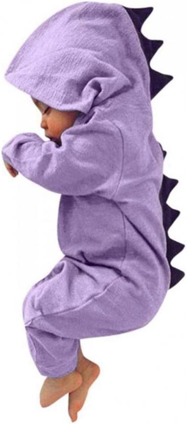 Baby Layette Set Infant Boy Girl Dinosaur Halloween Christmas Hooded Romper Jumpsuit Outfits