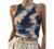 Artfish Women Casual Basic Sleeveless High Neck Rib-Knit Y2k Crop Tank Top