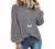 MIHOLL Women’s Long Sleeve Tops Lace Casual Loose Blouses T Shirts