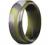 Thunderfit Men's Silicone Ring, Step Edge Rubber Wedding Band, 10mm Wide, 2.5mm Thick