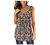 Womens Tank Tops Sleeveless Summer Casual V Neck Button Up Henley T Shirts Plus Size Floral Flowy Pleated Vest Blouses