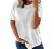 Biucly Womens Short Sleeve Crewneck Shirts Loose Casual Tee T-Shirt