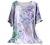 SNKSDGM Women's Casual Boho Cotton Linen Shirts Oversized Crewneck T Shirts Summer Floral Print Linen Tunic Tops Blouse Shirt