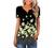 ONLYSHE Womens Casual Short Sleeve Shirts V Neck&U Neck Tops Button Up Tunic Floral Ruffle Blouse