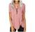 Womens Casual Crew Neck Button Side T Shirts Tops Solid Color Asymmetric Split Hem Long Sleeve Pullover Tunic Blouses