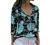 Women Fashion 2022 Floral Printed Casual Long Sleeve Button Down Shirts Tops Trendy V Neck Collar Blouses Tunic Top