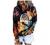 Hoodies for Women Tie Dye Button Down Sweatshirts Drawtsring Pullovers Oversized Hooed Shirts Tops with Pockets