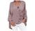 Women Plus Size Linen Shirts Roll Sleeve Notch V-Neck T Shirts Plain Floral Print Loose High-Low Hem Tunic Tops Blouse