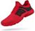 Feetmat Men's Non Slip Gym Sneakers Lightweight Breathable Athletic Running Walking Tennis Shoes