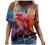 Women Plus Size Tops Vintage Aesthetic Printed Short Sleeve Summer T Shirts Basic Casual V Neck Tees Tshirt Blouses