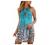 Summer Halter Dresses for Women Vintage Boho Floral Print Tank Mini Dress Sleeveless Beach Cocktail Party Sundress