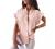 FARYSAYS Women's Casual Button Down Ruffle Short Sleeve V Neck Shirts Loose Blouses Tops