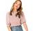 SheIn Women's Puff Sleeve Casual Solid Top Pullover Keyhole Back Blouse