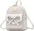 Girls Bowknot Cute Leather Backpack Mini Backpack Purse for Women