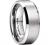 iTungsten 4mm 6mm 8mm Silver/Black/Gunmetal/Gold/Rose Gold/White Tungsten Rings for Men Women Wedding Bands Beveled Edges Matte Finish Comfort Fit