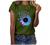 Womens Summer Tops Gradient Sunflower Print Short Sleeve T-Shirt Casual O-Neck T Shirts Graphic Tees Plus Size Tshirts