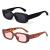 BUTABY Rectangle Sunglasses for Women Retro Driving Glasses 90’s Vintage Fashion Narrow Square Frame UV400 Protection