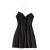 ZAFUL Women's Stars Print Side Slit Velvet Sleeveless Mini Dress Sexy Cowl Front Spaghetti Strap A-Line Mini Dress