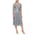 Alex Evenings Women's Plus Size Tea-Length Lace Mock Dress