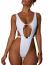 YT couple Women Sexy Deep V-Neck Strappy Cut Out Swimsuit Girl One Piece Sleeveless Backless Thong Monokini Bathing Suit