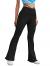 SheIn Women's Cut Out High Elastic Waist Long Pants Flare Leg Solid Trousers