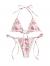 SOLY HUX Women's Floral Print Halter Triangle Tie Side Bikini Set Two Piece Swimsuits