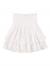 SheIn Women's Solid Shirred High Waist Layered Ruffle Hem Flared Mini Skirt