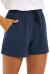 NEYOUQE Womens Cotton Linen Casual Summer Elastic Waist Comfy Shorts with Pocket