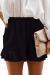 NEYOUQE Womens Cotton Linen Casual Summer Elastic Waist Comfy Shorts with Pocket