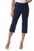 Rekucci Women's Ease into Comfort Capri with Button Detail