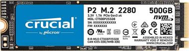 Crucial P2 500GB 3D NAND NVMe PCIe M.2 SSD Up to 2400MB/s - CT500P2SSD8