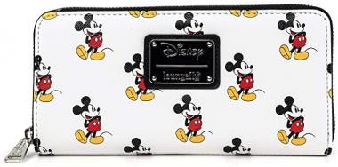 Loungefly Disney Classic Mickey Mouse All Over Print Zip Wallet (one size, multi)