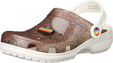 Crocs Unisex-Adult Men's and Women's Classic Translucent Glitter Clog