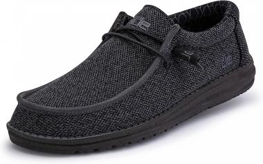 Hey Dude Men's Wally Sox | Men's Loafers | Men's Slip On Shoes | Comfortable & Light-Weight