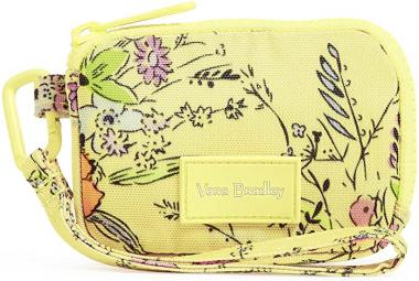 Vera Bradley Recycled Lighten Up Reactive Zip-Around Wristlet with RFID Protection