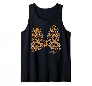 Disney Minnie Mouse Leopard Print Bow Tank Top