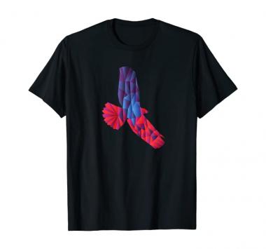 Flying magical Eagle Wings Silhouette T-Shirt